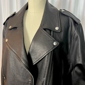 Banana Republic Women’s Classic Moto Leather Jacket, XXL (NEW)